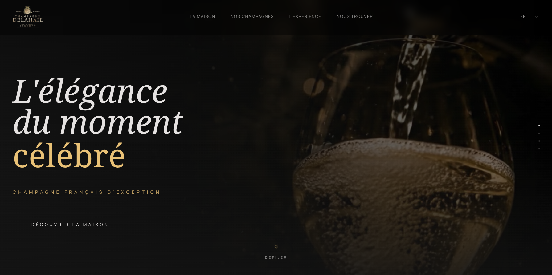 Champagne Delahaie — aperçu du site